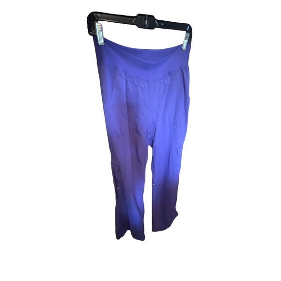 Zumba Fitness Cargo Jogger Convertible Pants Feel The Music Purple XXL - Picture 1 of 6